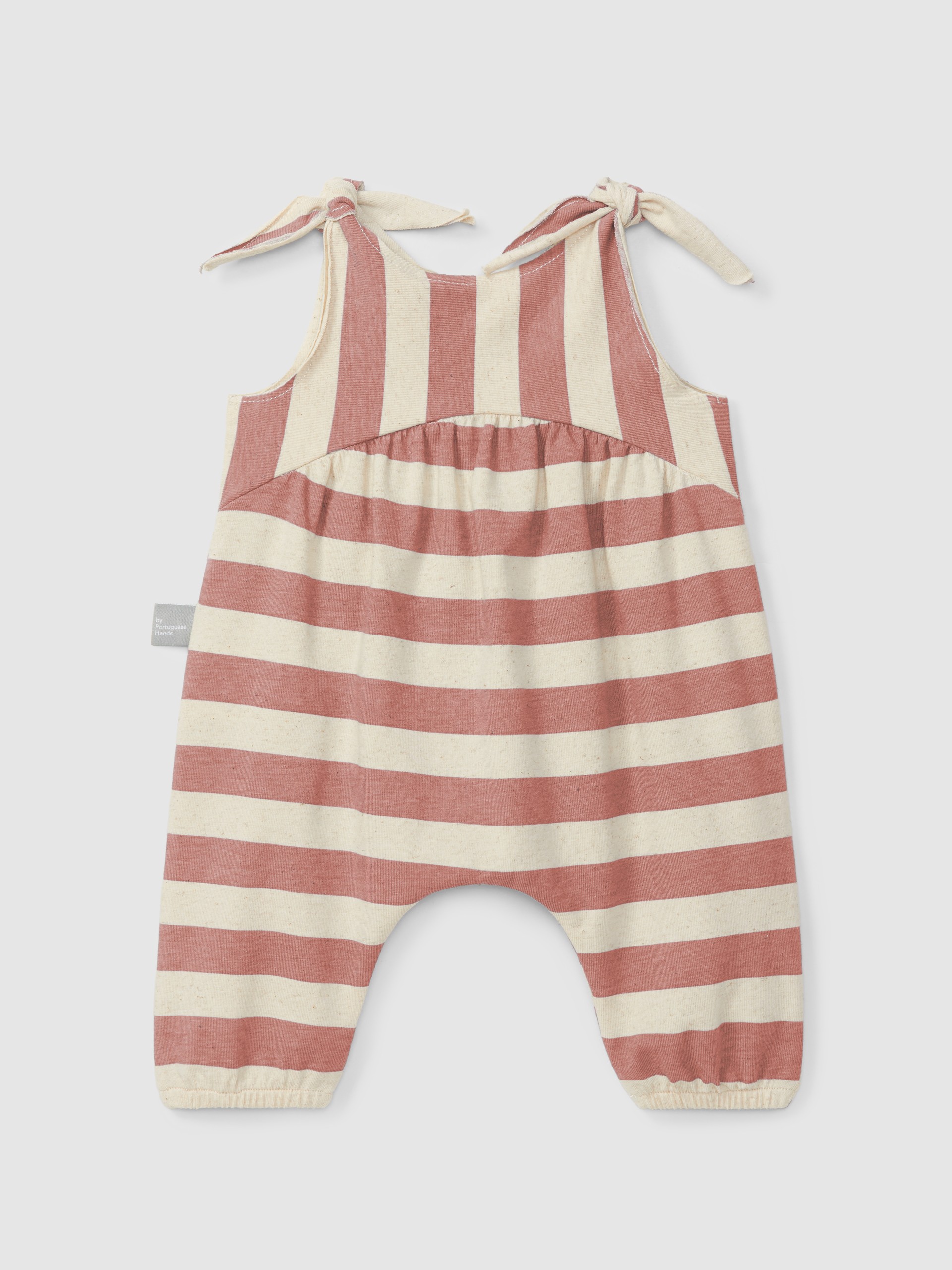 Striped dungarees