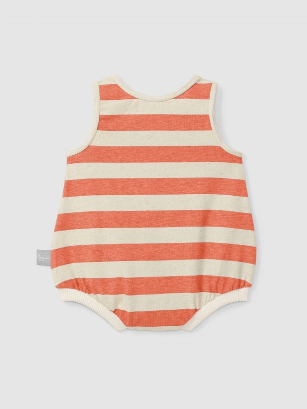 Barboteuse � rayures