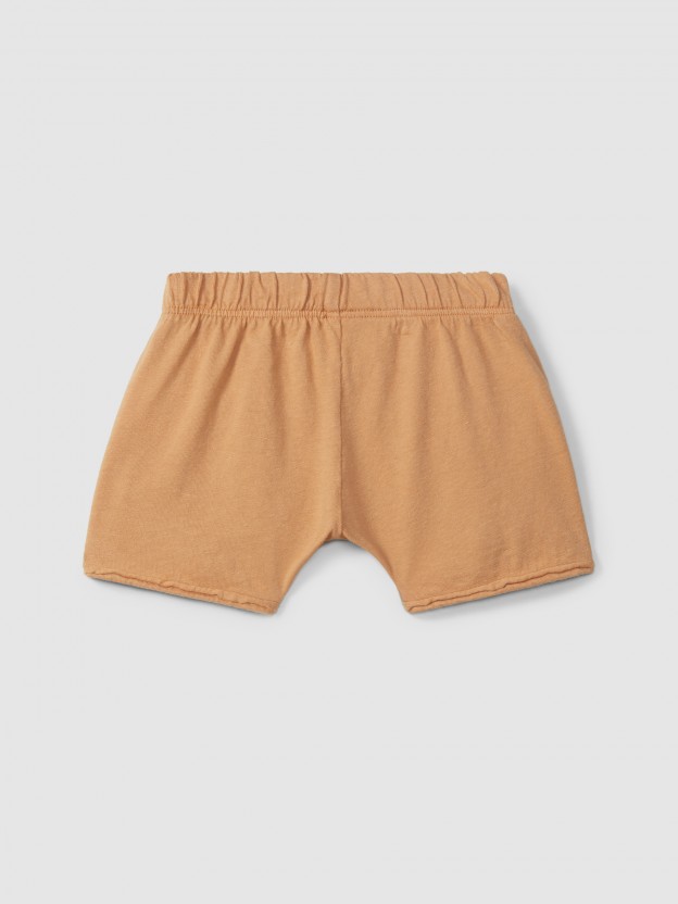 Pull-up shorts in plain jersey Pull-up shorts in plain jersey