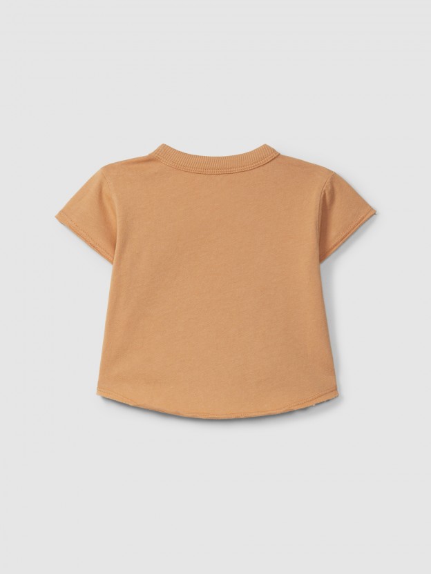 T-shirt em malha lisa