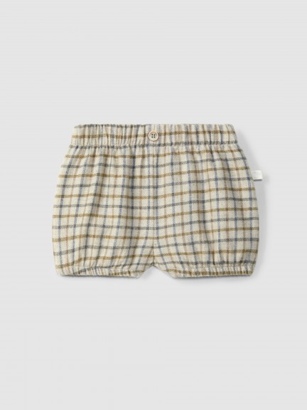 Organic cotton check diaper cover Organic cotton check diaper cover