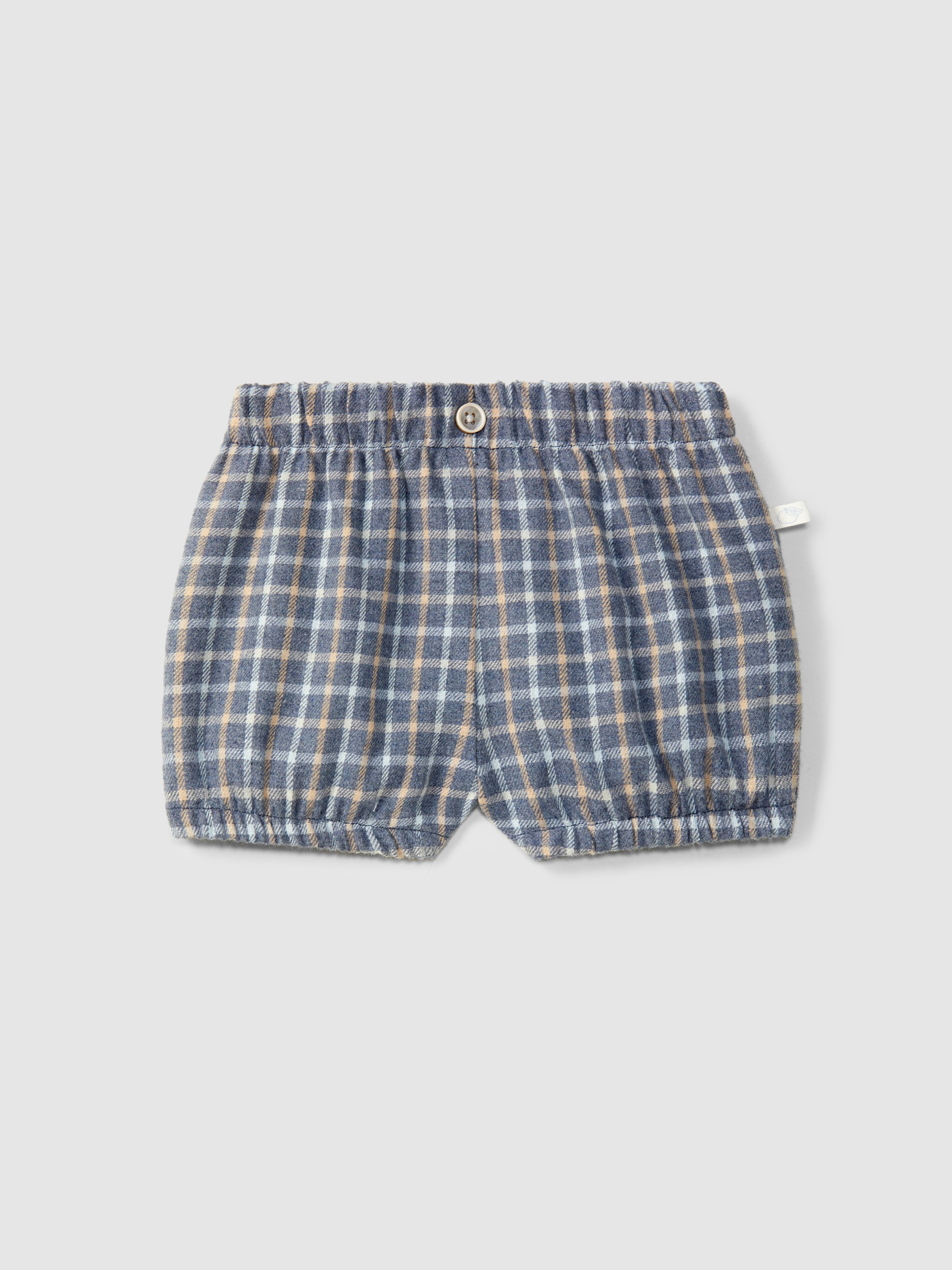 Organic cotton check diaper cover