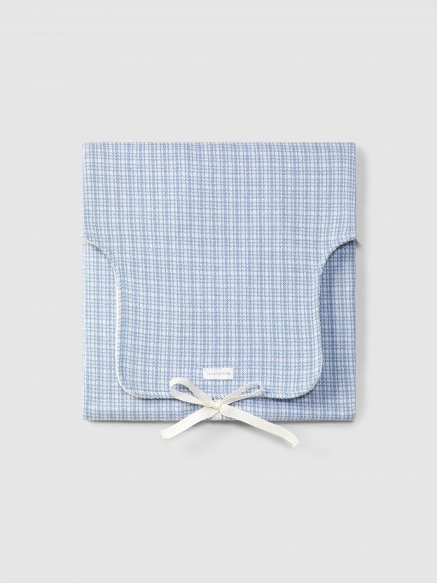 Muda pa�ales malla jacquard con cuadr�cula