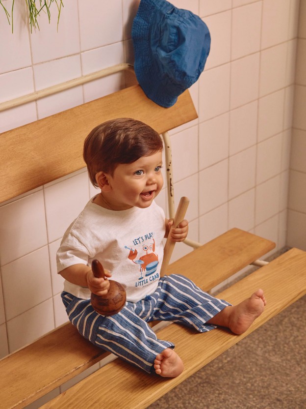 T-shirt « Let´s play little crab » T-shirt « Let´s play little crab »