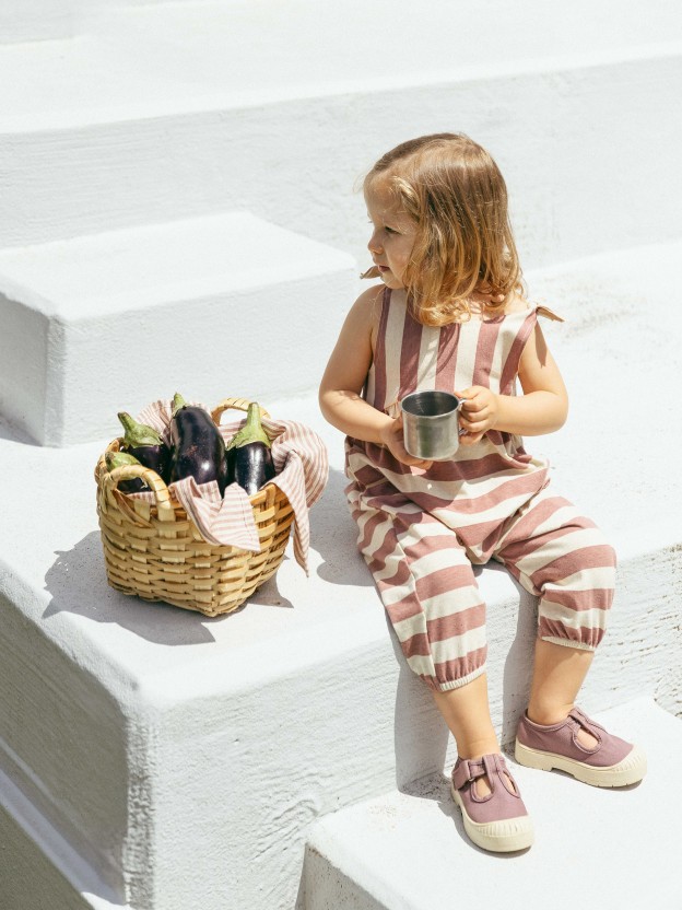 Striped dungarees Striped dungarees