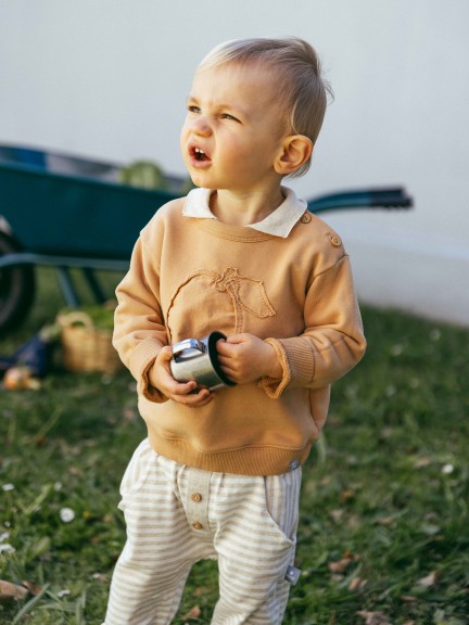 Plush sweatshirt with embroidery Plush sweatshirt with embroidery