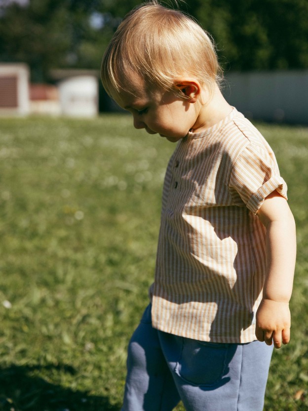 Chemise en tissu en à rayures Chemise en tissu en à rayures