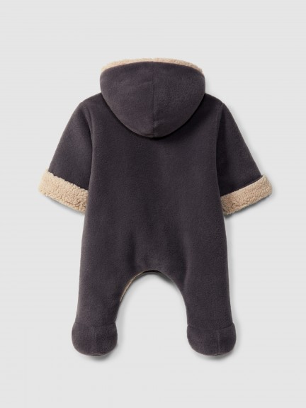 Fleece hooded pramsuit Fleece hooded pramsuit