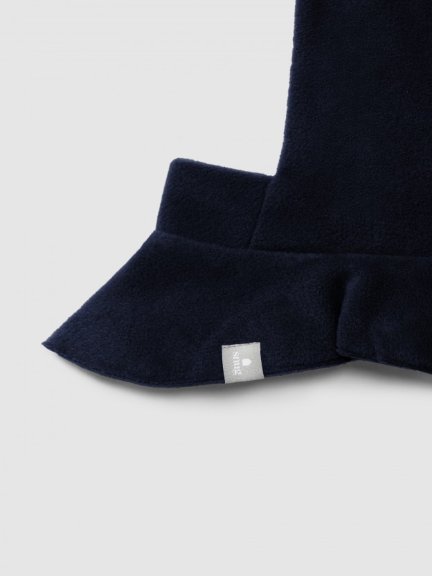 Gorro con cuello en polar