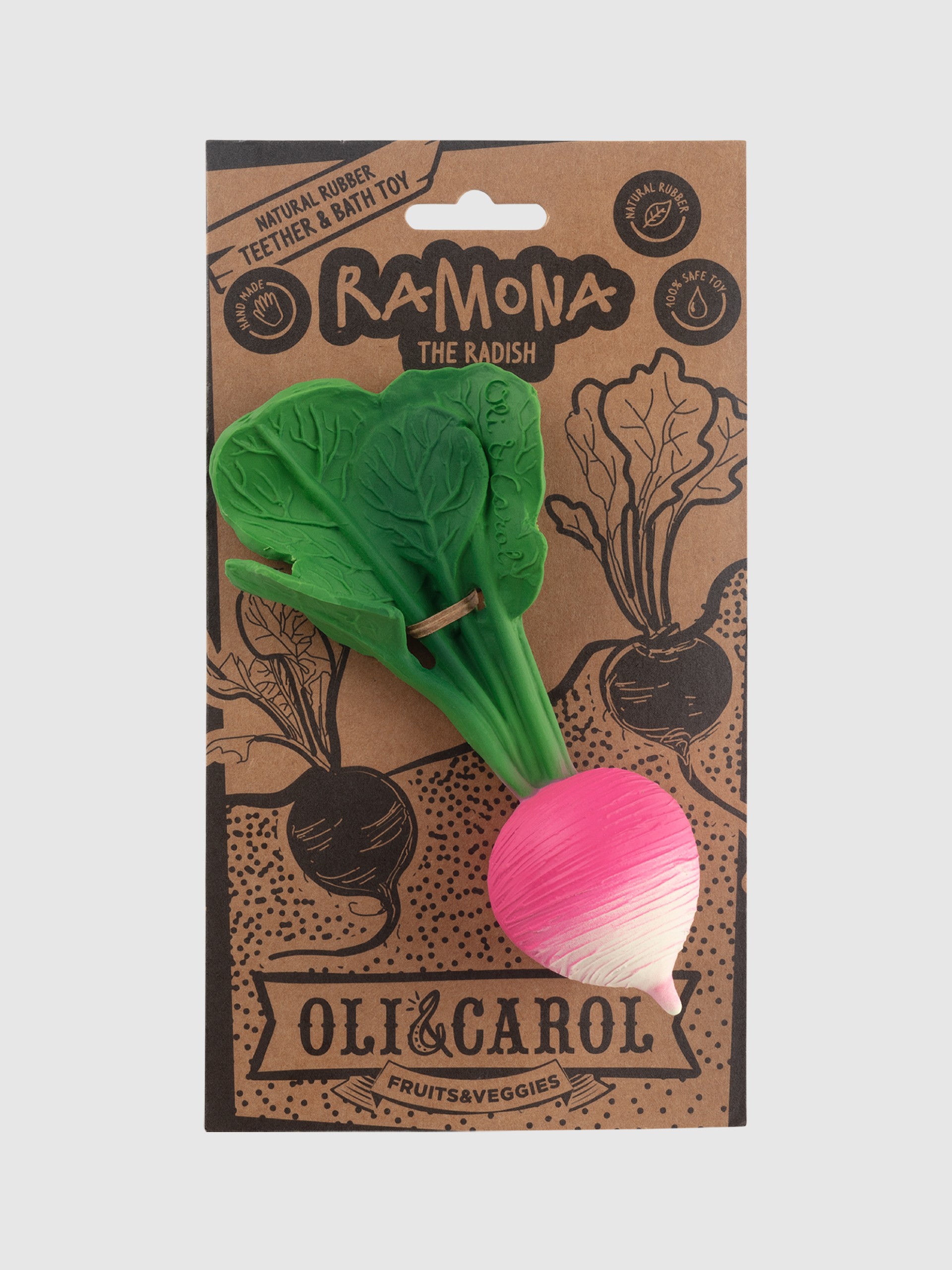 Ramona the Radish Baby Teether Oli&Carol