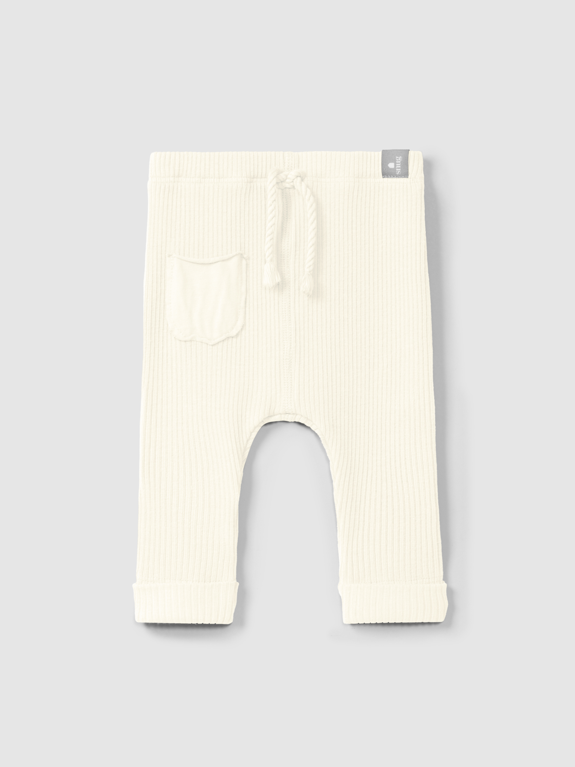 Leggings en punto acanalado con bolsillo
