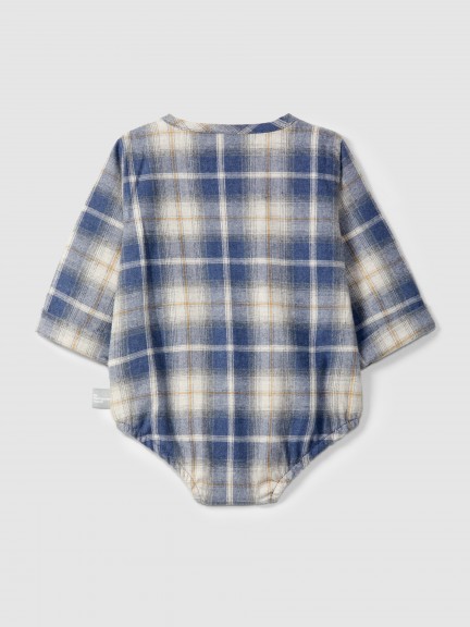 Check bodysuit without collar Check bodysuit without collar