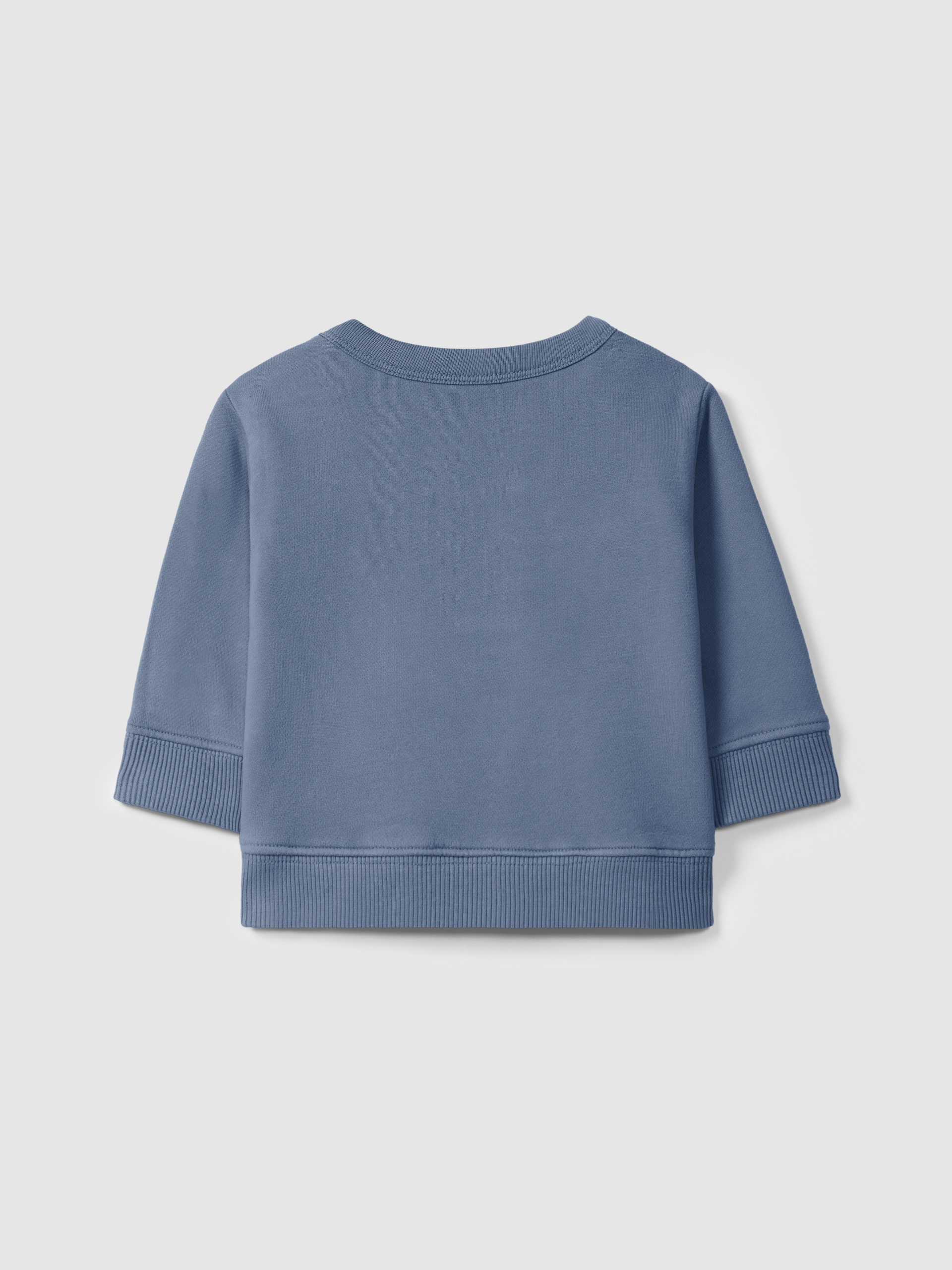 Plush sweatshirt with heart appliqué