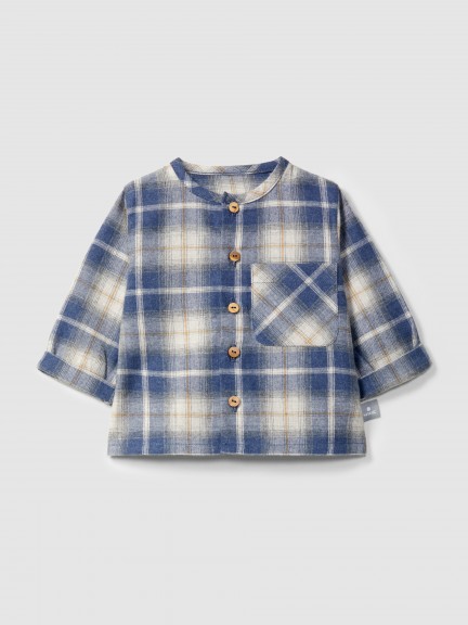 Check shirt with pocket