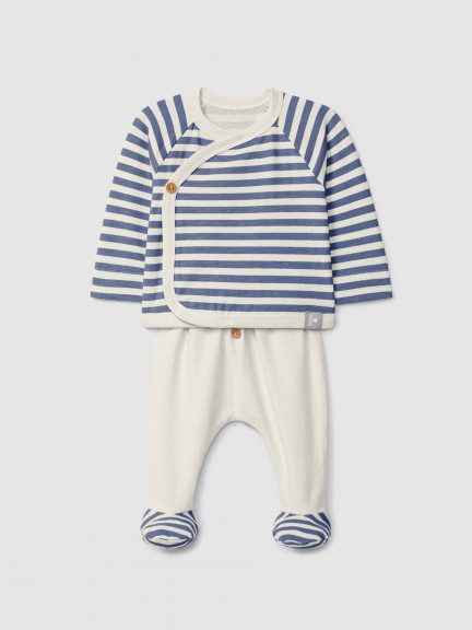 Two-piece set stripes