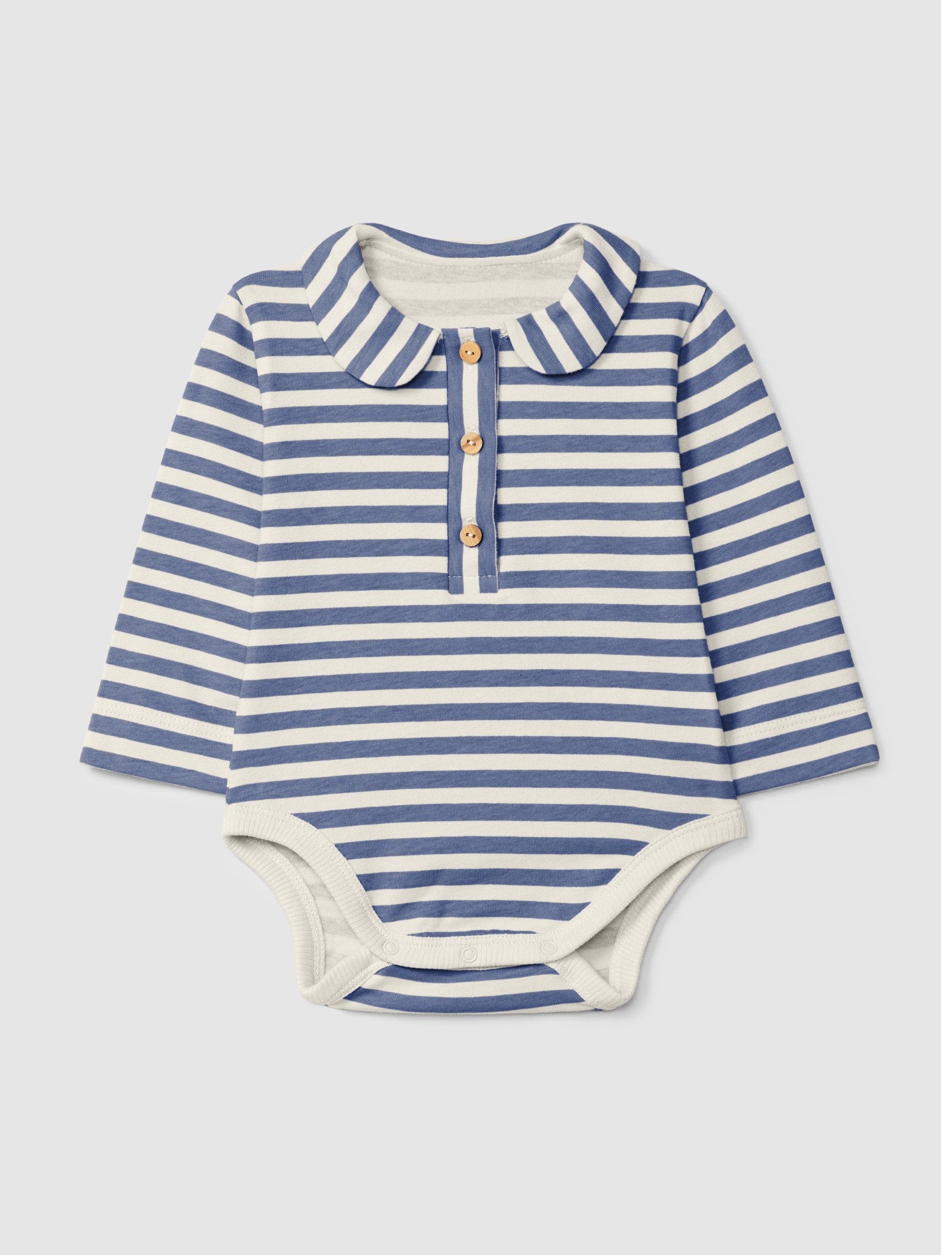 Body a rayas con cuello peter-pan