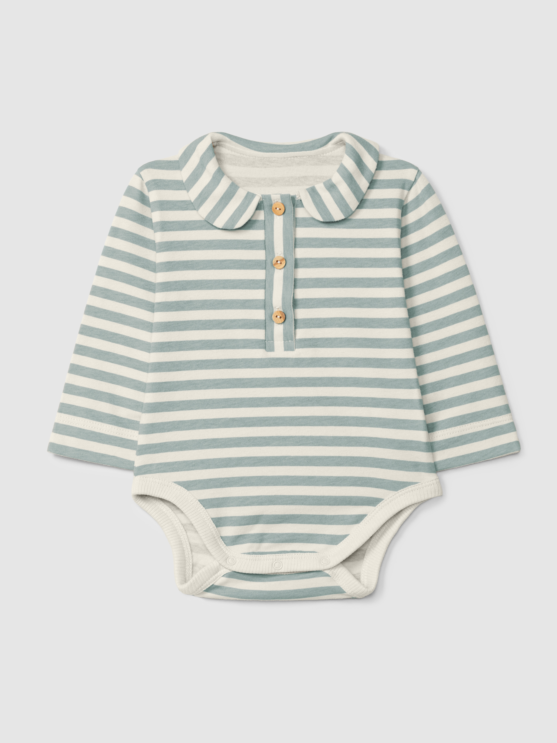 Body a rayas con cuello peter-pan