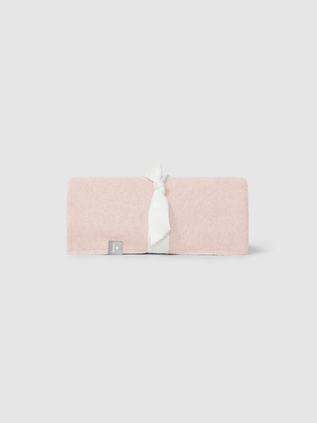 Organic cotton fleece blanket