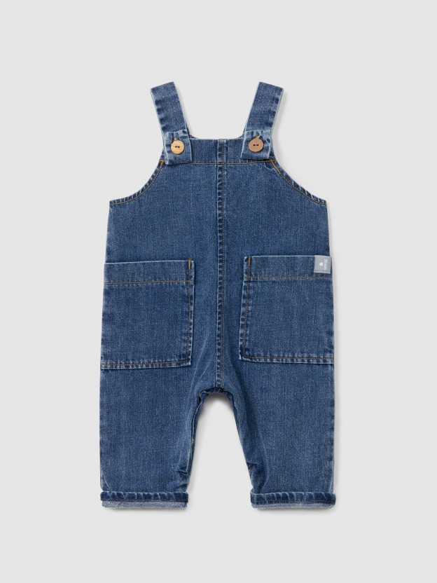 Organic cotton denim dungarees Organic cotton denim dungarees