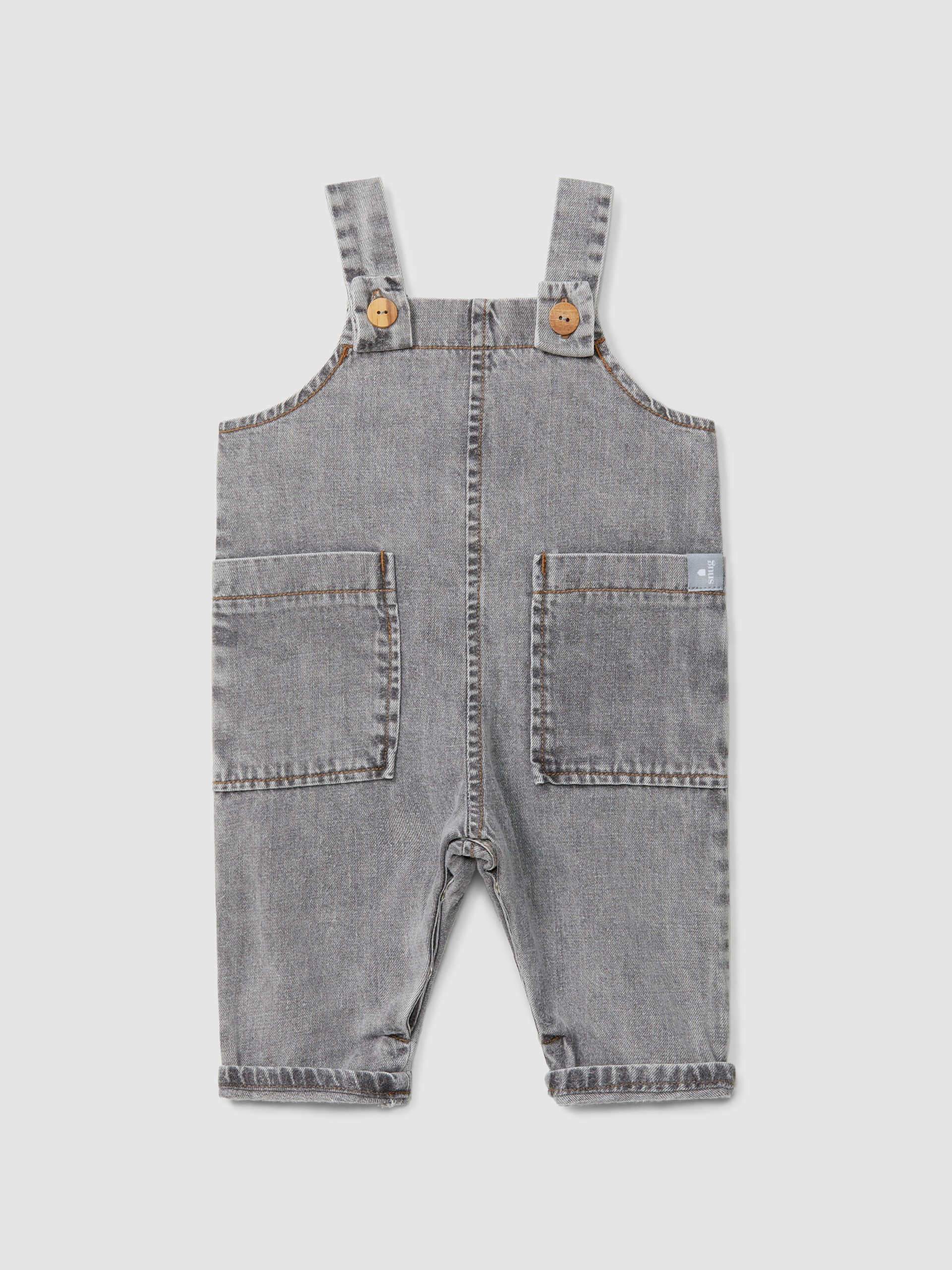 Peto en denim de algodón orgánico