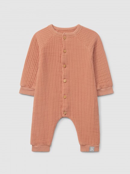 Petit ensemble en gaze double avec remplissage en coton Petit ensemble en gaze double avec remplissage en coton