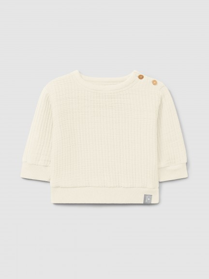 Sudadera en doble gasa con relleno de algod�n