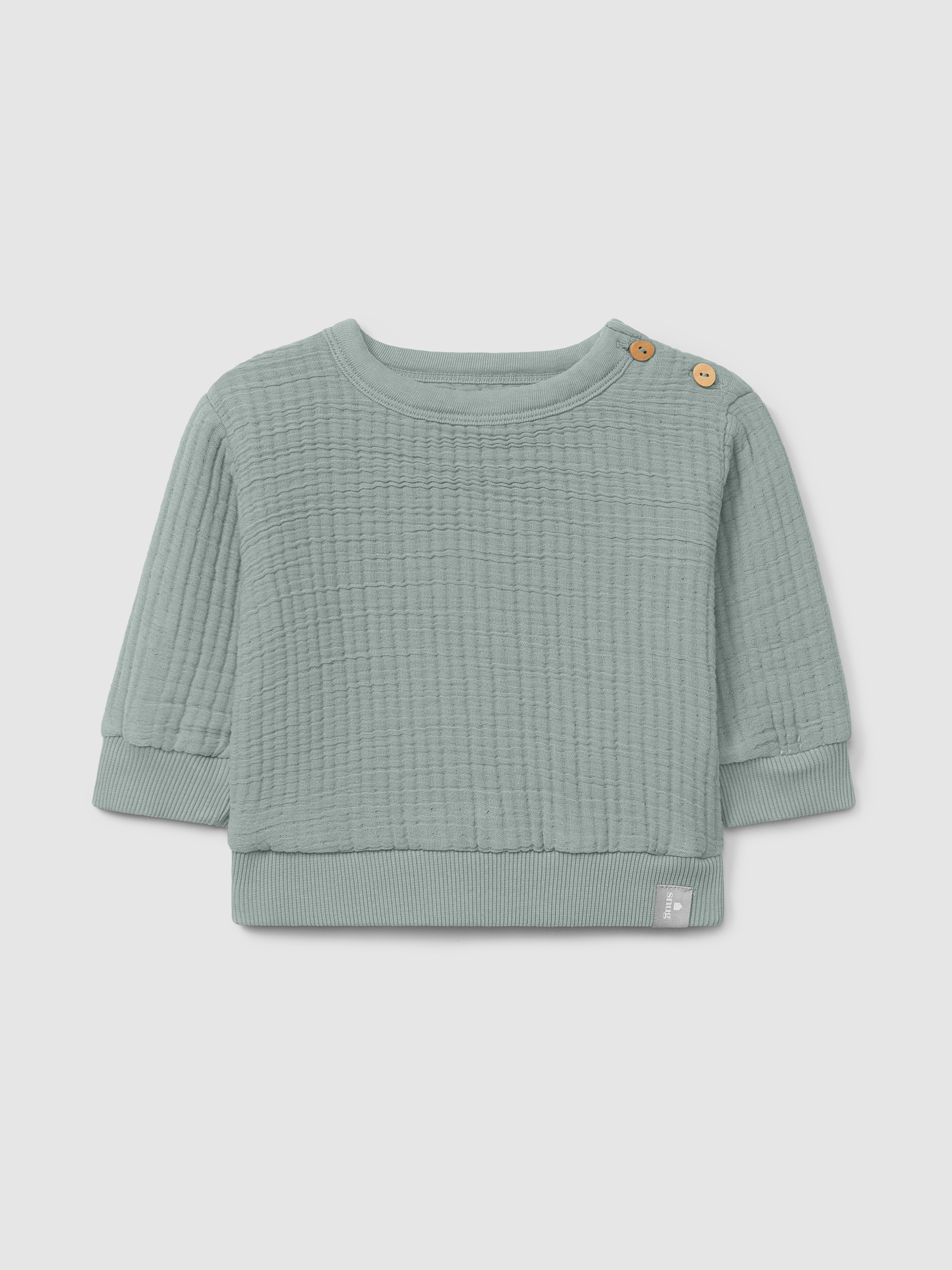 Sweatshirt en gaze double avec remplissage en coton