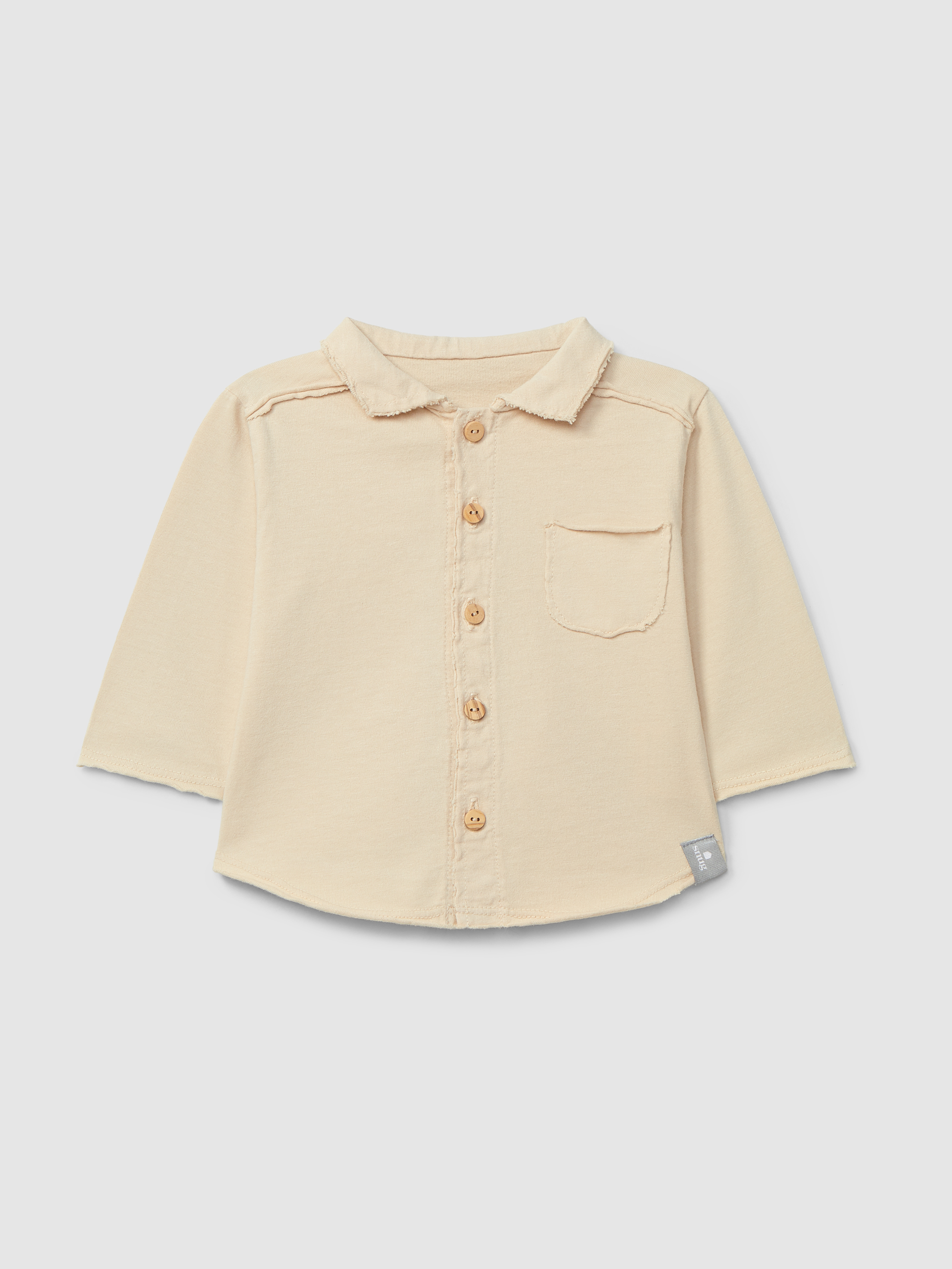 Polo con cuello de pico en algodón orgánico