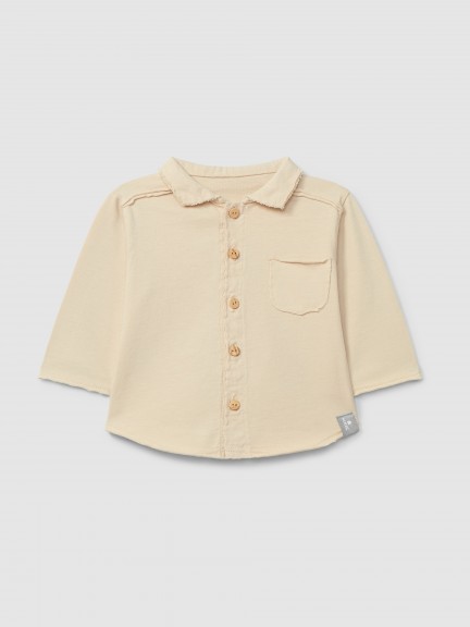 Organic cotton polo shirt pointy collar Organic cotton polo shirt pointy collar