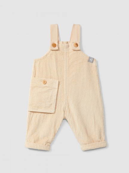 Ribbed velvet dungarees with pocket Ribbed velvet dungarees with pocket