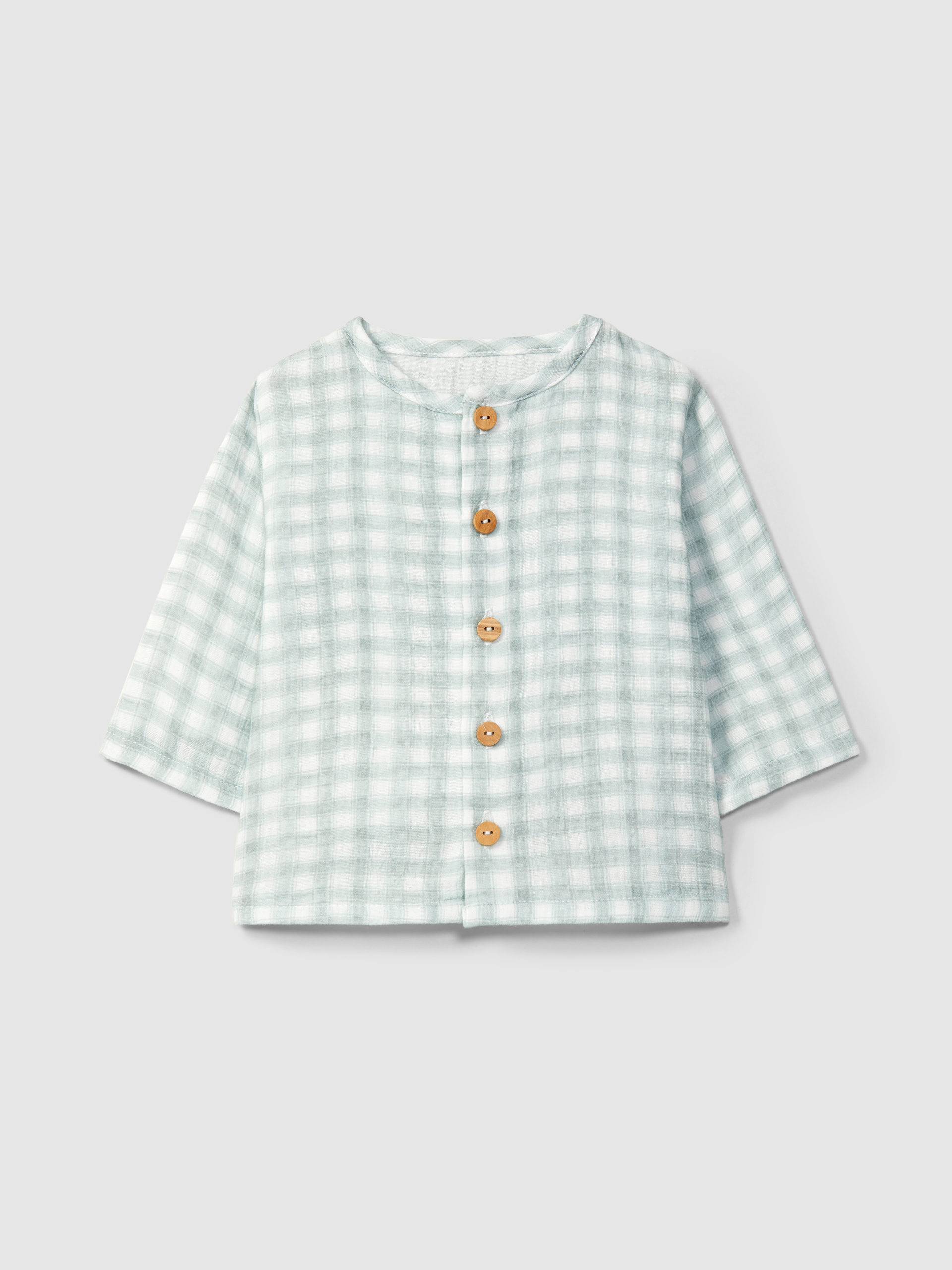 Camisa en gasa con estampado