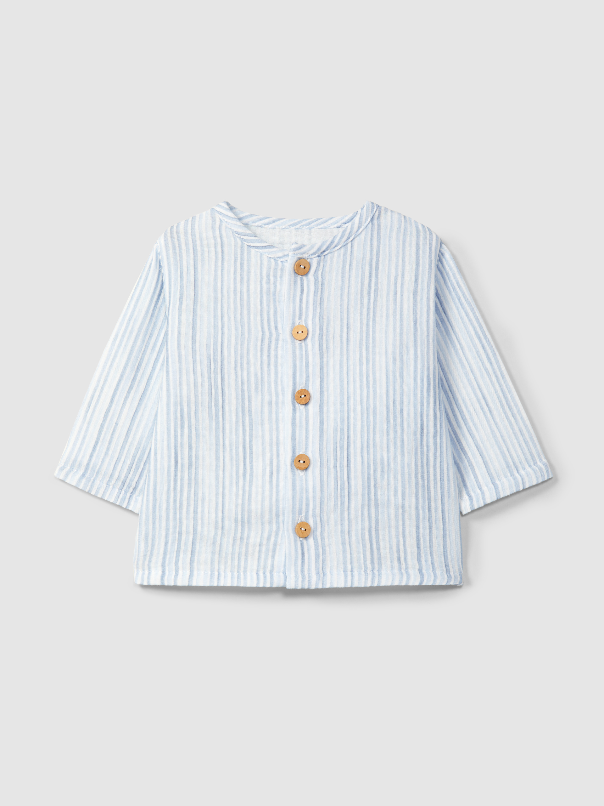 Printed gauze shirt