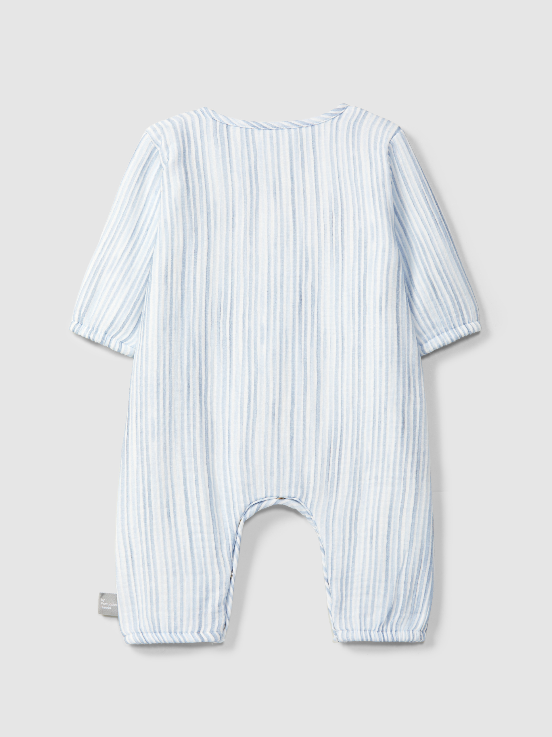 Printed gauze romper
