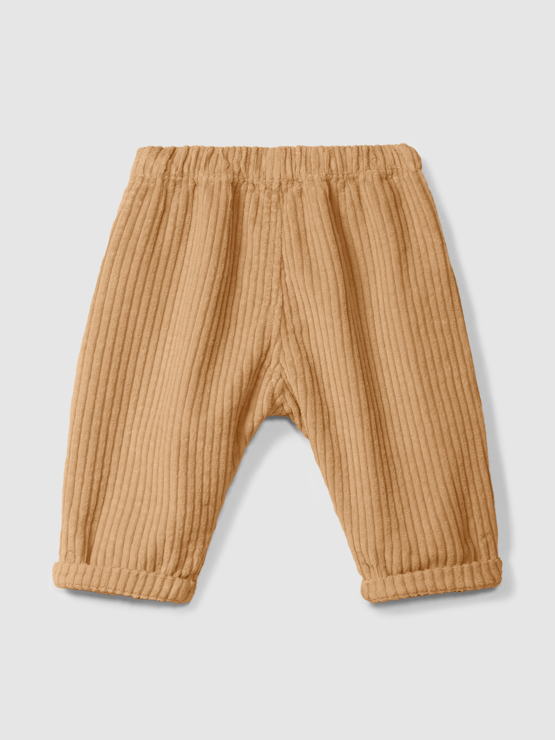 Pantalones pull-up en terciopelo acanalado con bolsillo