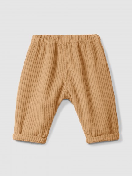 Pantalon pull-up en velours cannelé avec poche Pantalon pull-up en velours cannelé avec poche