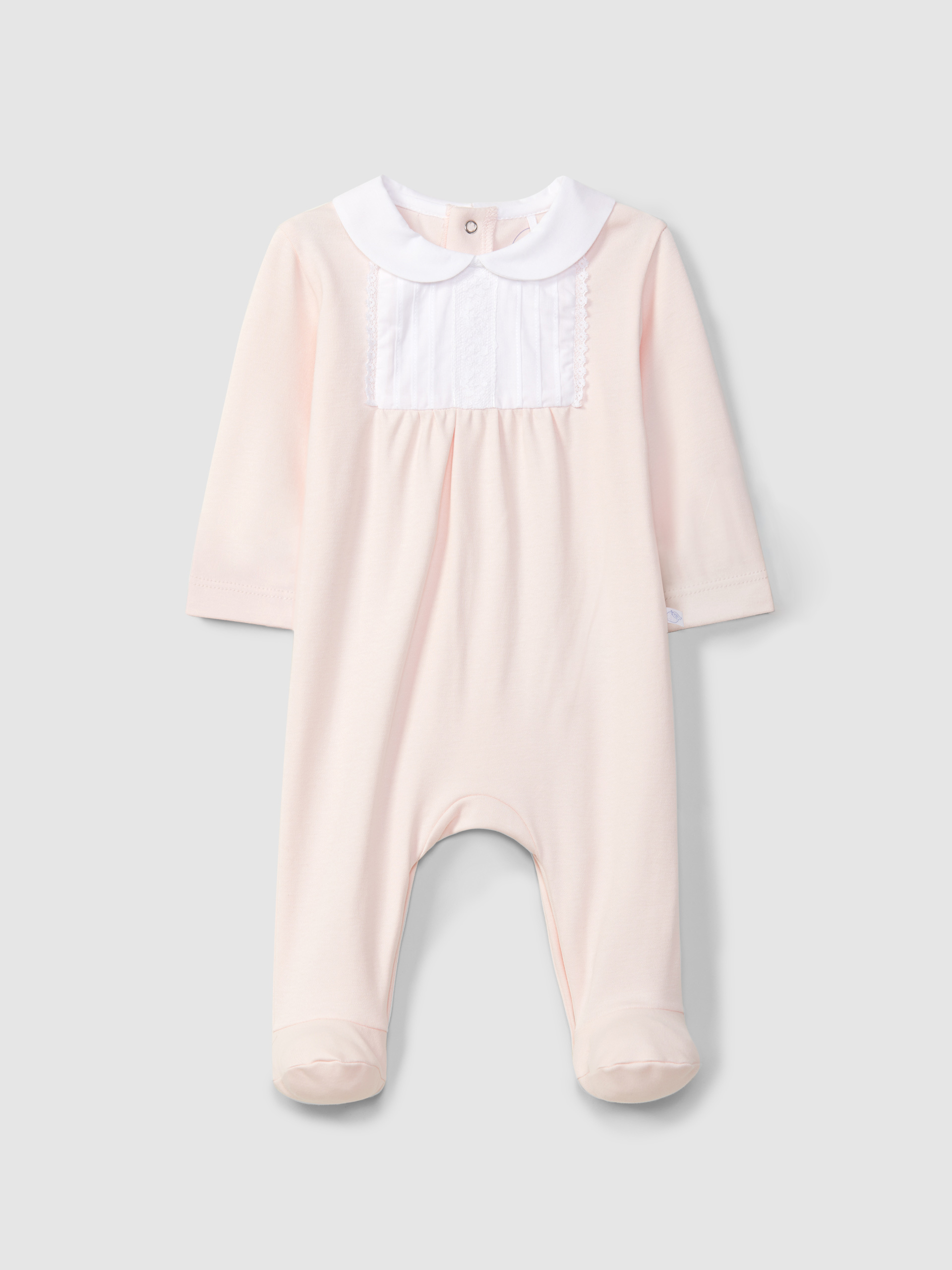 Babygrow pregas e renda delicada