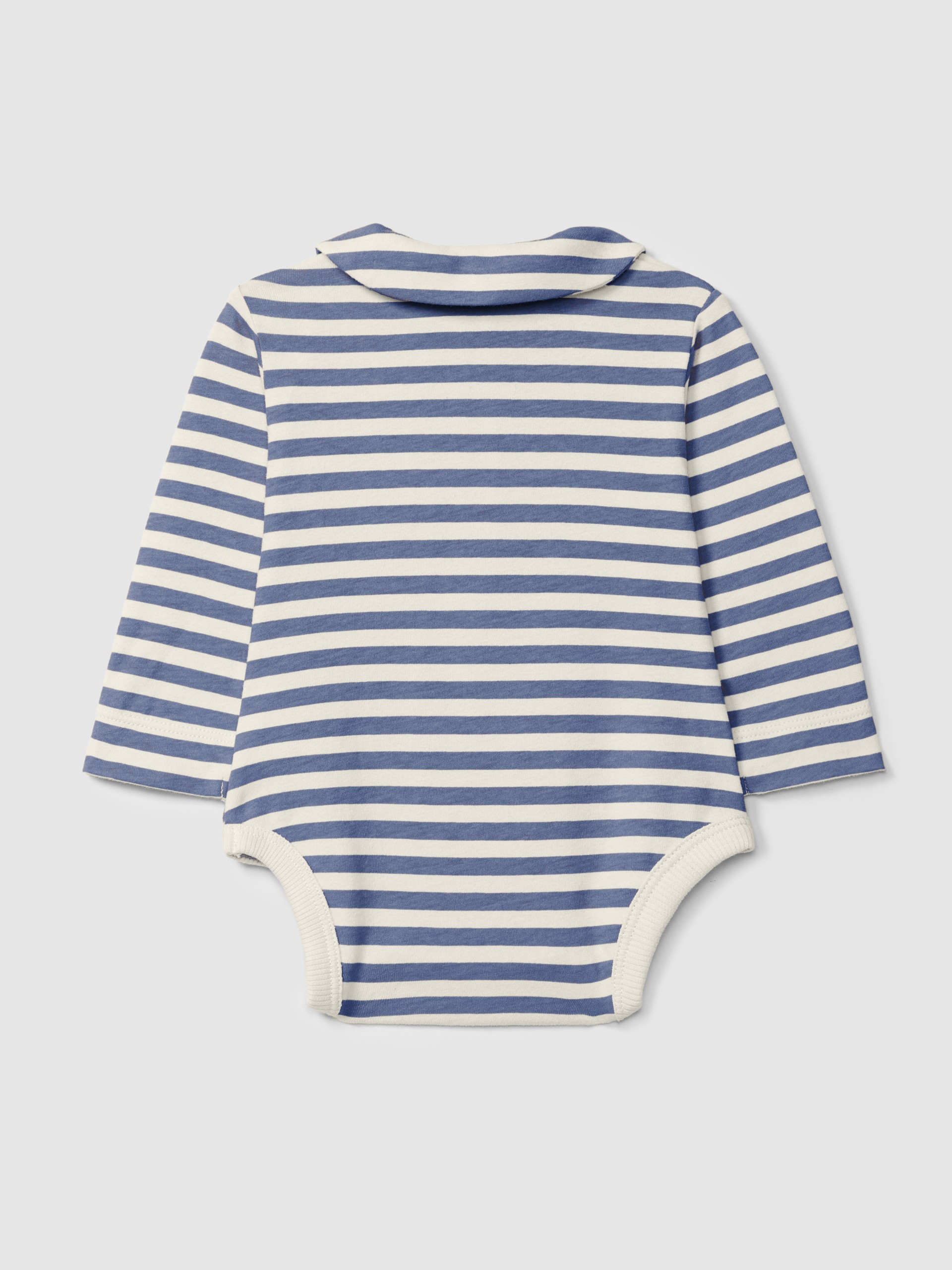 Body a rayas con cuello peter-pan