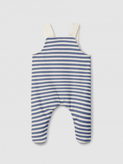 Striped dungarees with pocket Striped dungarees with pocket