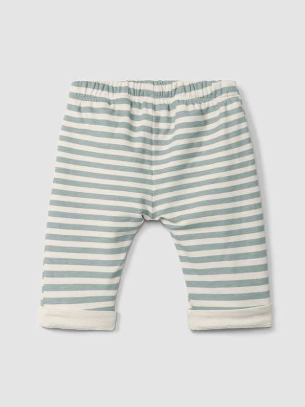 Pantalones pull-up a rayas