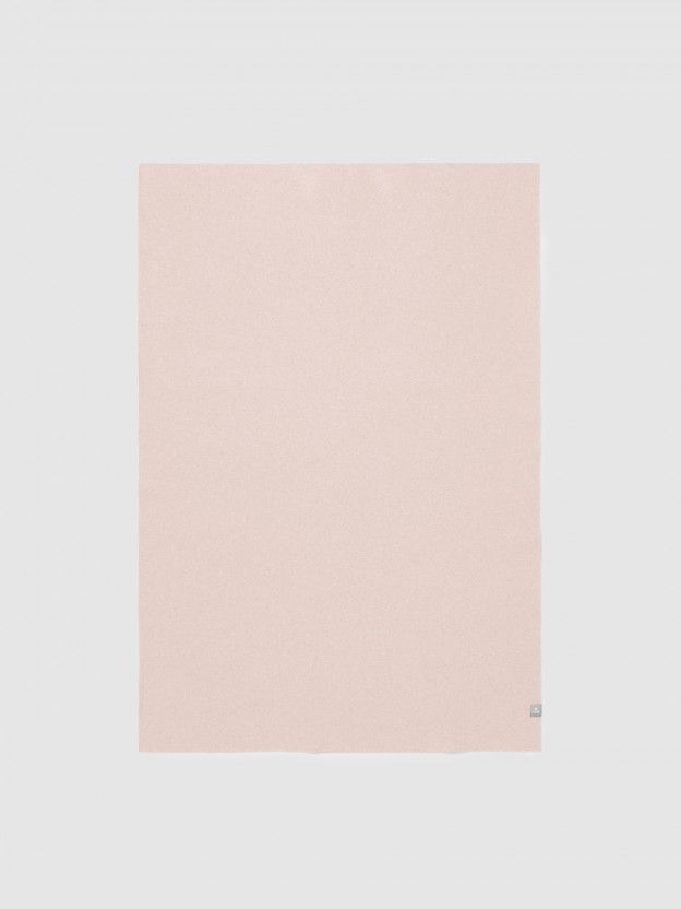 Organic cotton fleece blanket