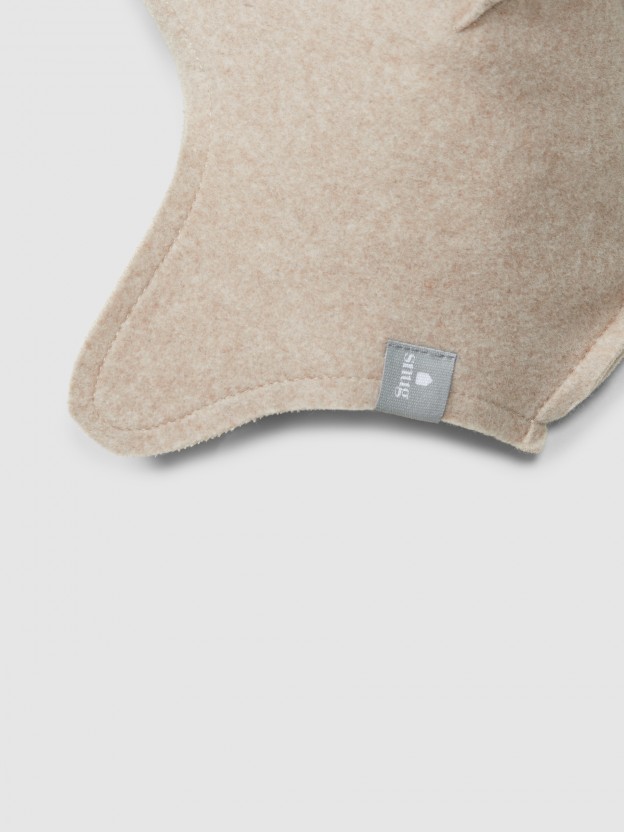 Organic cotton fleece beanie Organic cotton fleece beanie