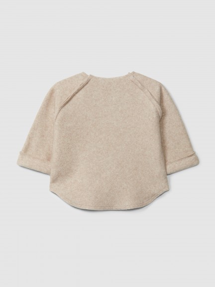 Sweater in organic cotton fleece Sweater in organic cotton fleece