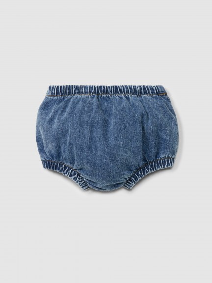 Tapa fraldas pull-up em denim de algodão orgânico Tapa fraldas pull-up em denim de algodão orgânico