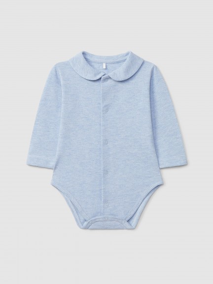 Body em piquet gola redonda Body em piquet gola redonda