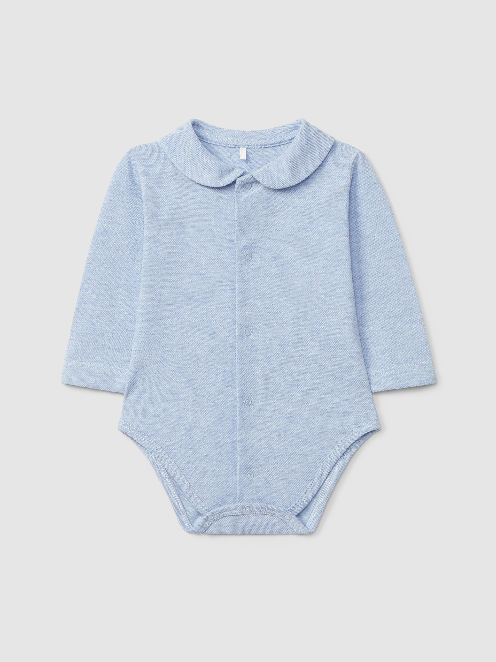 Body en piqué col claudine