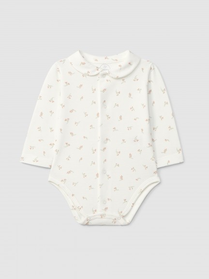 Body em piquet gola redonda