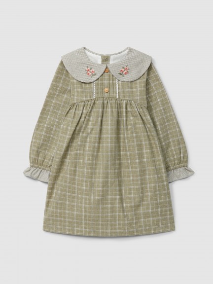 Vestido ajedrez y micro-vichy Vestido ajedrez y micro-vichy