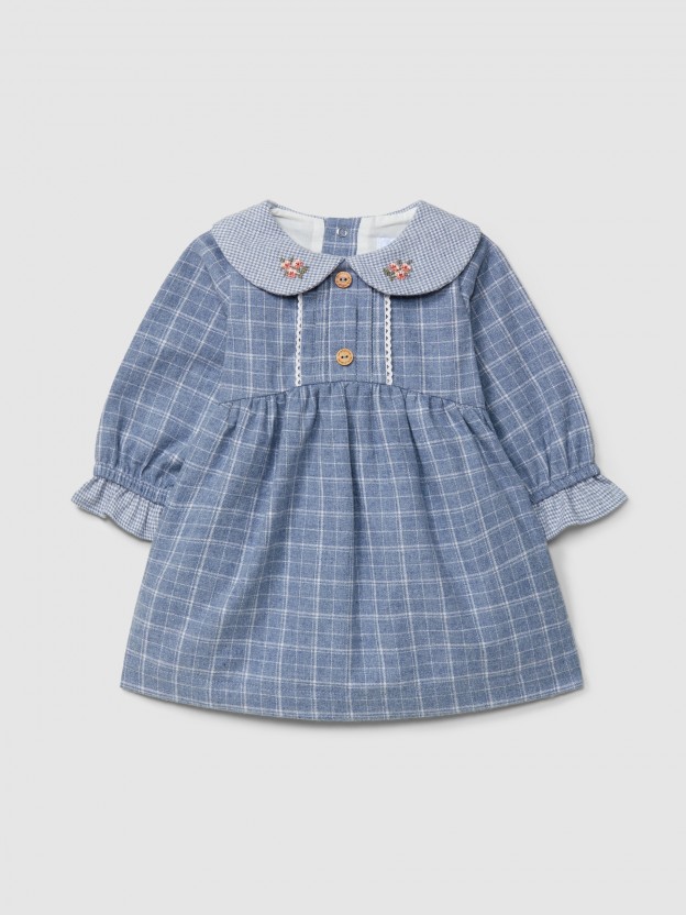 Robe carreaux et micro-vichy Robe carreaux et micro-vichy