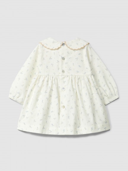 Robe à fleurs en velours côtelé Robe à fleurs en velours côtelé