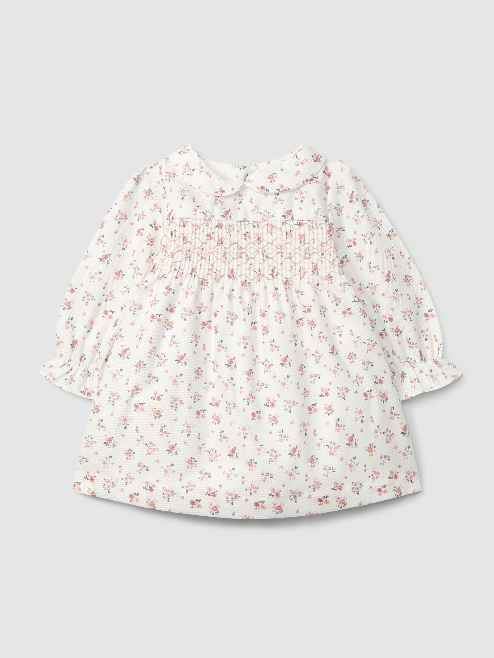 Robe fleurie avec smocks